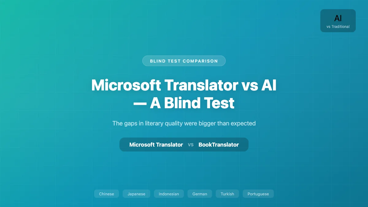 Microsoft Translator vs AI — A Blind Test That Surprised Us